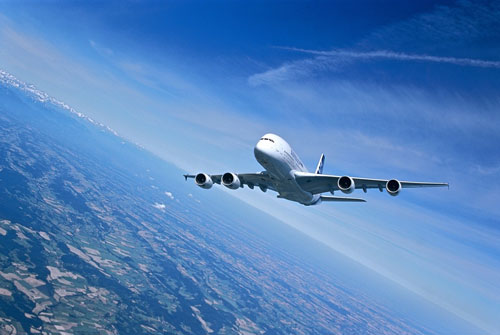 科技时代_组图:空中客车A380飞机空中飞行